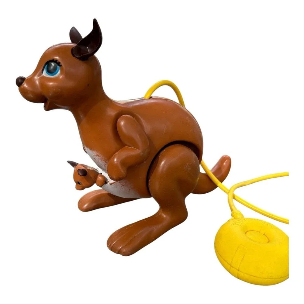 1975 Vintage‎ Fisher Price Katie Kangaroo With a Baby Joey  Working/It Hops